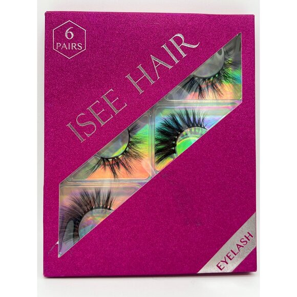 6 Pairs ISEE Hair Princess Release Collection Faux Mink Eyelashes - Picture 1 of 4